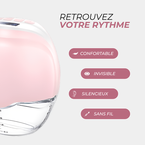 Tire-lait électrique mains libres discret et silencieux