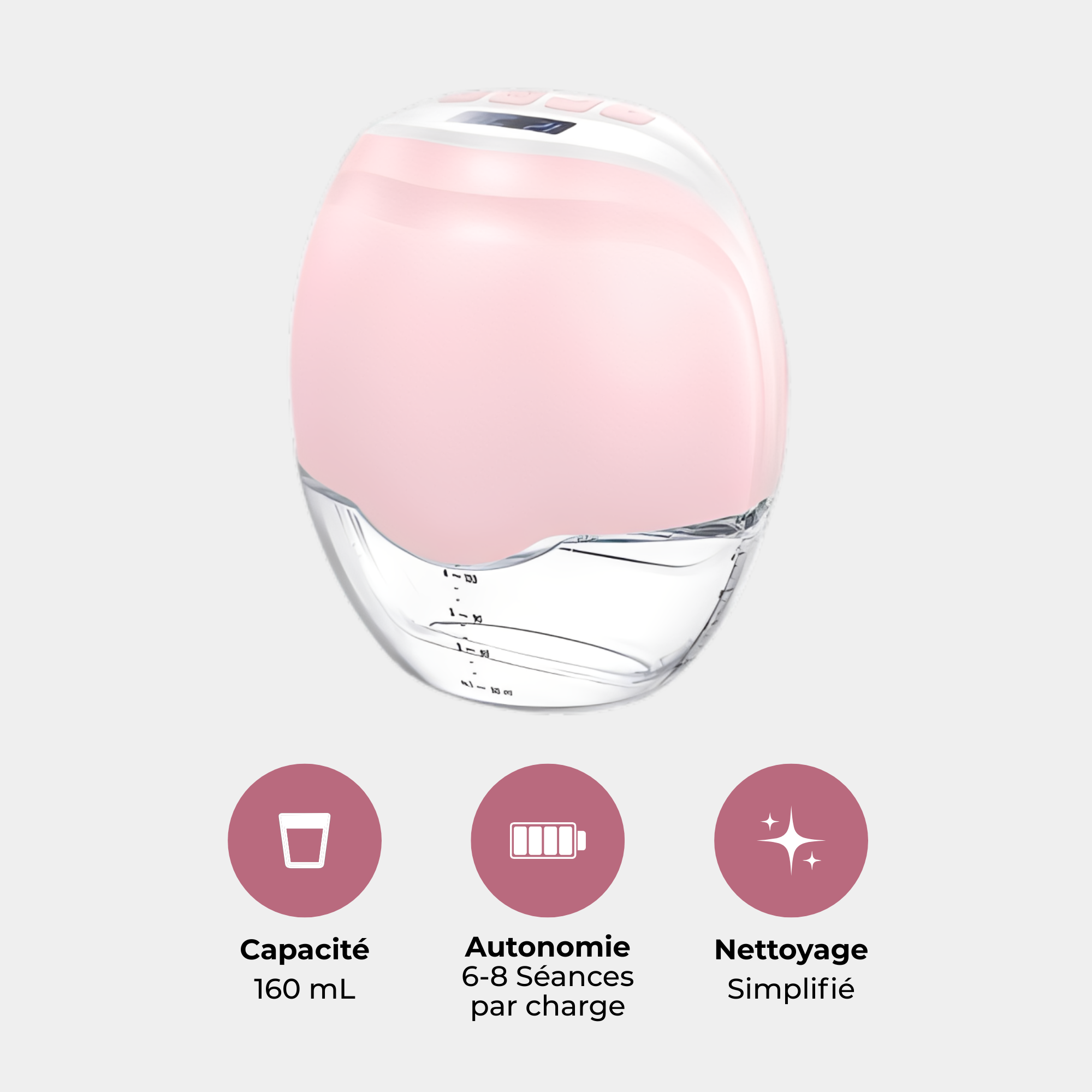 Tire-lait électrique mains libres discret et silencieux