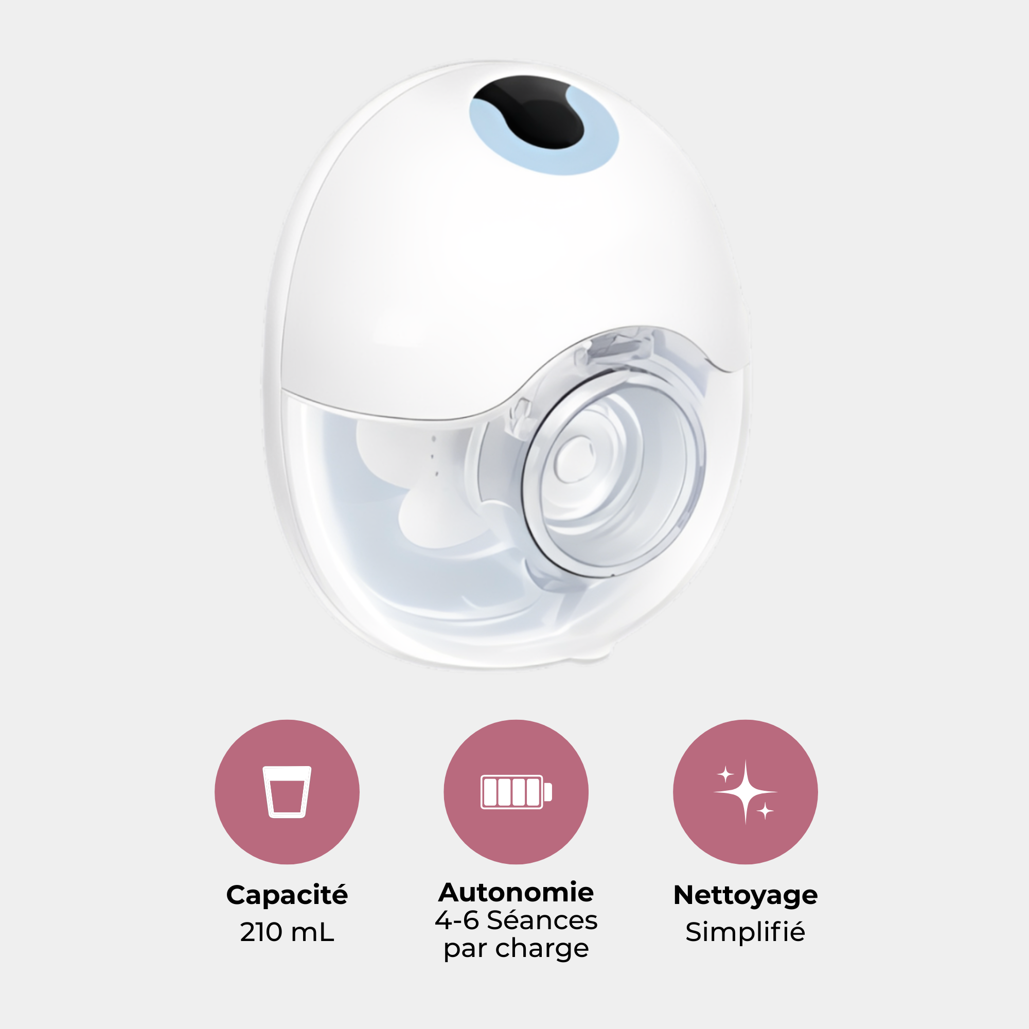 Tire-lait électrique portable mains libres faible bruit