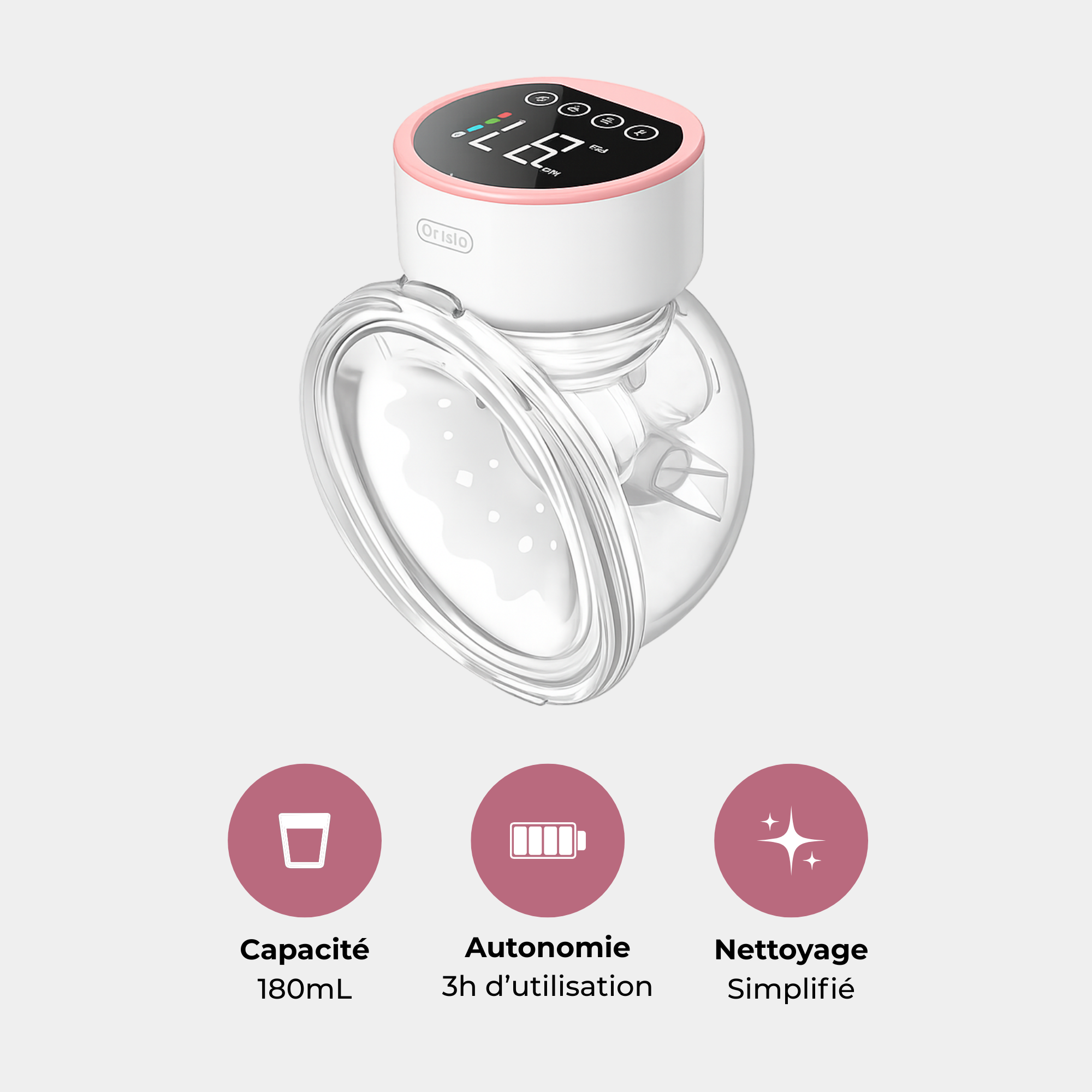 Tire-lait Portable mains libres silencieux extracteur de lait maternel