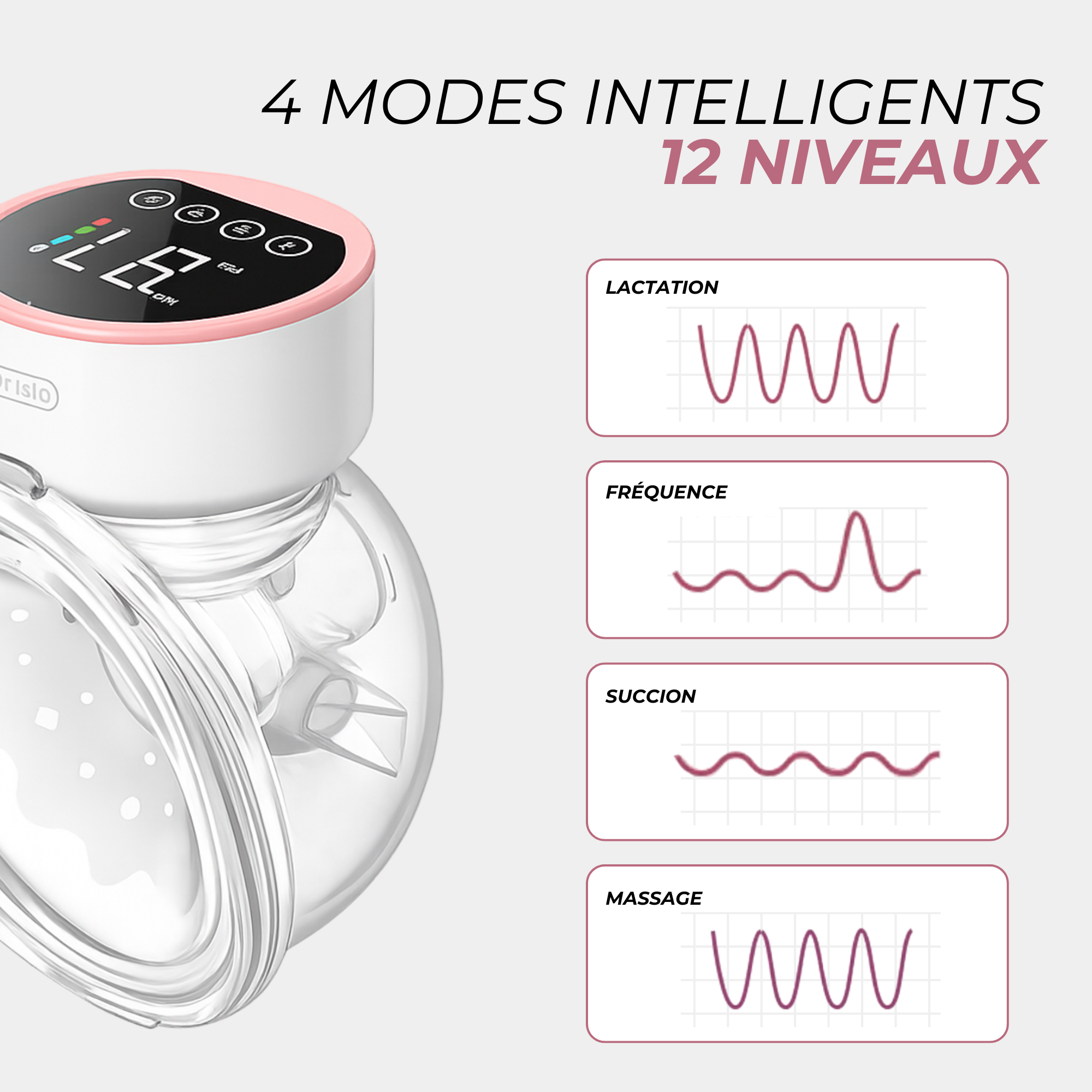 Tire-lait Portable mains libres silencieux extracteur de lait maternel